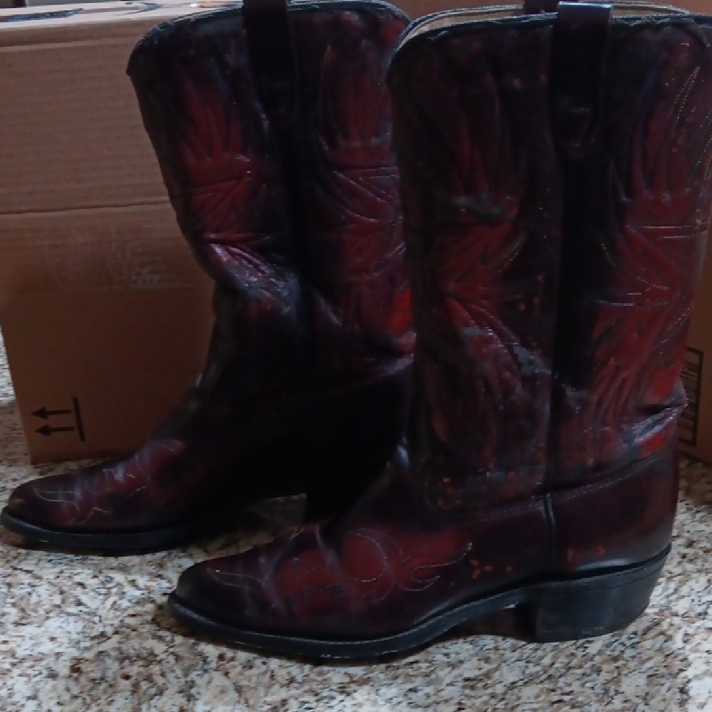Brown BroncoWestern Cowboy Boots